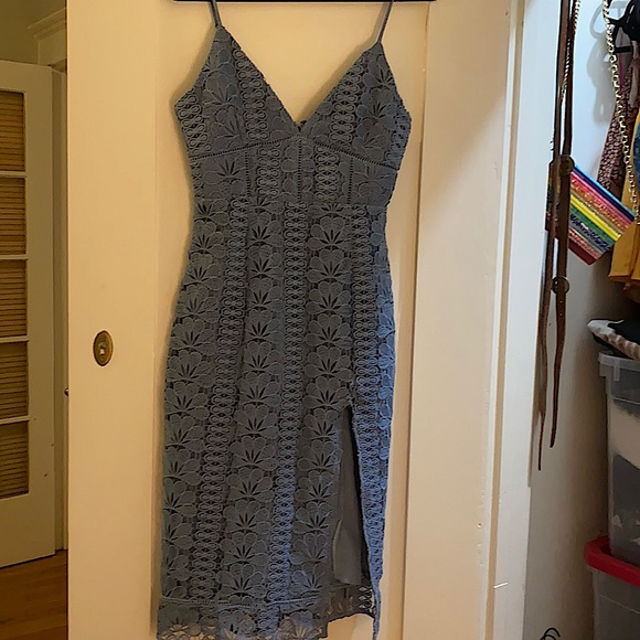 Lovers + Friends Blue Lace Dress - Picture 1 of 2